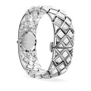 Reloj de Lujo de 35 mm con Diamantes para Mujer, Totalmente Cubierto de Diamantes, Caja Cuadrada de Aleación, Esfera de Cristal, Estilo Clásico, Elegante y Ejecutivo - Product Image 3