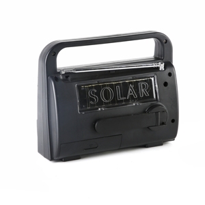 <span class=keywords><strong>Radio</strong></span> portable solaire à manivelle 10 bandes AM/<span class=keywords><strong>FM</strong></span>/WX/VHF/TV/SW avec antenne télescopique et prise casque pour urgences et extérieur - Product Image 3