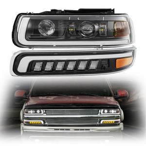 Kit de Ensamblaje de Faros LED DOT SAE 1999-2002 para Silverado 1500, para <span class=keywords><strong>Chevrolet</strong></span> Suburban Tahoe 2002-2006 - Product Image 1