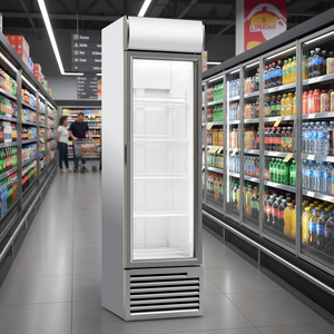 Refrigerador Comercial Vertical Klimasan Inova 420 con Puerta de Vidrio Simple, Refrigeración por Aire, para Bebidas, con Control de Temperatura y Humedad - Product Image 3