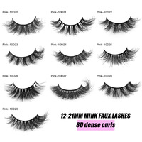 100% Fait Main 10 Paires de Cils Fluffy en Gros Cils 3D Cils en Bande Application de Cils Révolutionnée Enfin Sans Effort