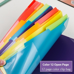 Hot bán PP Vòng hoa thư mục 6 & 12 trang chất kết dính với mô hình ví cho văn phòng lưu trữ của phân loại thông tin cuốn sách - Product Image 2