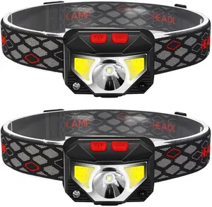 Outdoor High Power Motion Sensor LED Headlamp USB Rechargeable Waterproof Headlamp For Camping