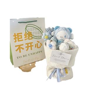 Poupée Ours Fraise Flora, Cadeau Créatif pour Couple, Anniversaire et Saint-Valentin, Fleurs Artificielles pour Petite Amie, Cadeau <span class=keywords><strong>de</strong></span> Fête - Product Image 3