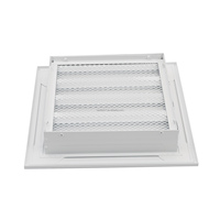 Grille d'aération extérieure en aluminium SS304, modèle VWL-A, étanche à la pluie, pour admission d'air frais, avec amortisseur et boîtier de plénum