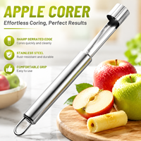 Fabrieksdirect handmatige roestvrijstalen zware appelboor, fruitpitverwijderaar, peerontpitter met comfortabele grip
