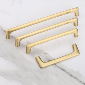 家具高級クリスタル真鍮ハンドルダブルホールワードローブキャビネットドア引き出しキャビネット銅ハンドル - Product Image 1