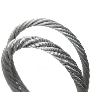 Cable de cuerda de alambre de acero galvanizado de fabricante de bajo precio 1mm 2mm 3mm 4mm 5mm 6mm