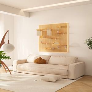 <span class=keywords><strong>Arbre</strong></span> à <span class=keywords><strong>chat</strong></span> mural personnalisable en bois massif, écologique, durable et moderne, facile à installer, avec griffoir intégré - Product Image 6