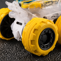 Voiture de cascade à LED éblouissantes avec rotation à 360 degrés, véhicule jouet à inertie à friction pour enfants, cadeaux pour enfants, modèle 7716-57