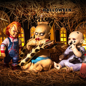 Nouvelle Décoration d'Halloween Horreur en Latex : Serpent, Chaîne de <span class=keywords><strong>Pied</strong></span> Cassée, Araignée, Poupée Fantôme, Jouet, Ornement - Product Image 2