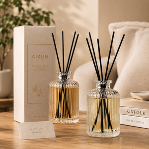 AIKUN Supplier Premium Aromatherapy Custom Packaging Long Lasting Scent <b>Reed</b> <b>Diffuser</b> Set <b>for</b> Lifestyle Brands - Product Image 2