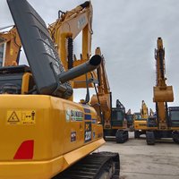 Excavatrice sur chenilles Komatsu PC220 de fabrication japonaise éprouvée, puissance de creusement stable pour les travaux de canalisations et de routes