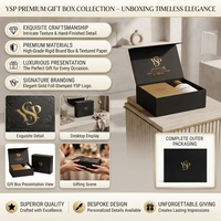 Boîte rigide magnétique noire personnalisable avec logo, conteneur haut de gamme avec intérieur doré pour la présentation de kits de parfum PR