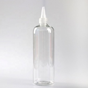 Bouteille en plastique à bec pointu avec bouchon transparent à visser - Product Image 1