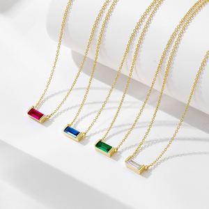 Collier pendentif en forme de cœur en argent sterling 925 plaqué or avec zircon, best-seller SPJ, pour femmes/unisexe, bijoux classiques - Product Image 2