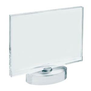 Cadre photo en cristal 150x100 mm, support en verre pour utilisation sur bureau - Product Image 1