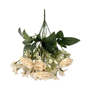 Ramo de Rosas Artificiales de Seda con Estambres para Decoración de Bodas, Fiestas y Hogar - Product Image 4