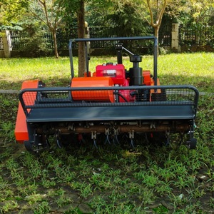 Tondeuse autoportée diesel et débroussailleuse : petite machine de défrichage pour l'entretien des terrains et des pelouses - Product Image 3