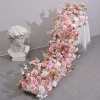 Fleur Artificielle Printanière Décoration de Mariage Noël Remise de Diplôme Chemin de Table Guide Fond pour Occasions de Mariage
