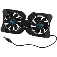 Base de refroidissement USB ventilateur refroidisseur 2 ventilateur Double refroidissement carte de charge adaptée à l'ordinateur portable Portable