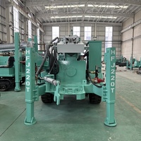 2025 Chine prix usine Type de remorque Portable HF220T 100M 200M mètre plate-forme de forage de puits d'eau