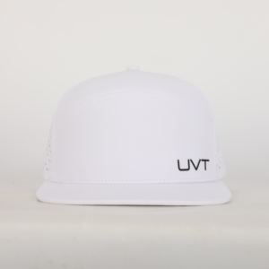OEM 6-Panel Sporty <b>Flat</b> Brim Snapback <b>Cap</b> Casual Fashionable Embossed Custom Logo Perforated Laser Cut Hole <b>Hat</b> Design Outdoor - Product Image 2