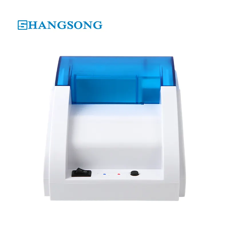 Shangsong JP58H printer termal printer komersial, printer tiket 58mm tagihan katering supermarket kasir dapur