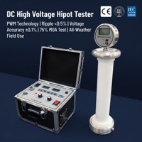 Générateur haute tension CC 120 kV 5 mA, équipement de test CC portable avec affichage numérique pour travaux de laboratoire