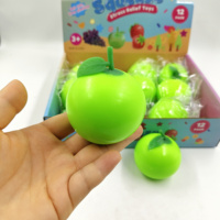 Jouet Squishy en Plastique Moulable Vert Pomme pour Garçons et Filles, à Remontée Lente, Anti-Stress, Sensoriel, Décompression, à Presser