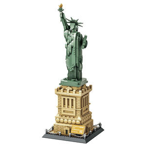 New Arrival 1577pcs DIY lắp ráp bức tượng của tự do nổi tiếng thế giới kiến trúc mô hình đồ chơi khối xây dựng thiết lập cho trẻ em - Product Image 1