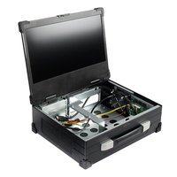 Casing komputer sasis Server industri layar Lcd 16.1 inci desain baru dengan tiga slot Pcie