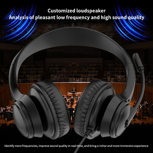 Nouveau casque filaire Jack 3,5 mm Centre d'appels professionnel pour ordinateurs portables <span class=keywords><strong>avec</strong></span> <span class=keywords><strong>écouteur</strong></span>s et microphones Casques filaires Grossistes - Product Image 5