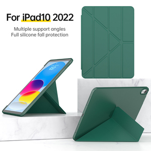 Étui en cuir à rabat Y Fold avec fonction veille automatique, support antichoc pour tablette iPad Air 11, Air 6, M3, Air 4/5 10.9 - Product Image 1