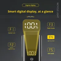 Lampe avant de vélo Raylights pour la conduite nocturne, étanche IP65, en alliage d'aluminium, à fixer sur le guidon, lampe de vélo de montagne et de route, USB