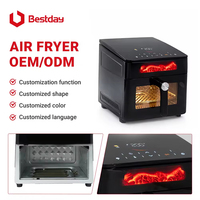 OEM Aangepaste Logo Kleur 100% RVS Airfryer Multifunctionele Elektrische Olievrije Airfryer voor Huishoudelijke Keukenapparatuur