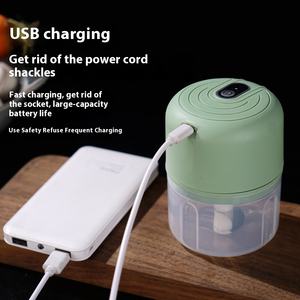 Mini Picadora de Ajo Eléctrica, Picadora Portátil, Procesador de Alimentos Eléctrico, Mini Licuadora de Alimentos, Picadora de Ajo de 250 ml - Product Image 3