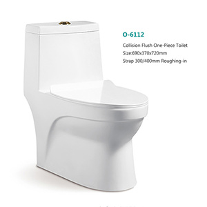 Buena calidad wc moderno colisión de cerámica siphonic occidental inodoro de una pieza - Product Image 2