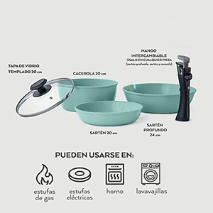 Vente Flash : Poêle/Casserole Antiadhésive Effet Marbre avec Poignée en Bakélite, Compatible Induction, Capacité 1-2L, Style Américain - Product Image 6