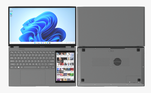 2025 máy tính xách tay mới 15.6 "+ 7" máy tính xách tay màn hình kép-IPS cảm ứng Intel Celeron N95 8GB/256GB win11 Pro 360 ° bản lề bán nóng - Product Image 6