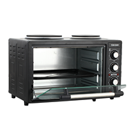 Four électrique économe en énergie de classe d'acier inoxydable de grande capacité de la vente chaude 25L pour le mini four-grille-pain commercial pour la pizza