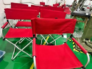 Chaise <span class=keywords><strong>de</strong></span> camping pliable compacte et portable en aluminium avec dossier et accoudoirs pour la plage, la pêche et les événements - Product Image 4