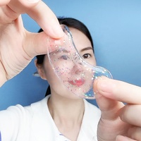 Patchs Hydrogel Contour des Yeux Véganes Effet Pailleté à l'Acide Hyaluronique et au Rétinol, Anti-rides, Anti-cernes et Anti-poches, Marque Blanche