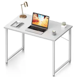 Simple Style White PC Desk with Metal Frame price bedroom gamer computer table gaming desk