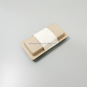 Scatola/Vassoio Cosmetico Personalizzato in Polpa di Carta di Bagassa di Canna da Zucchero Vergine Ecologica con Imballaggio Biodegradabile - Product Image 2