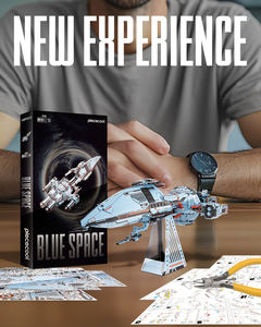 Rompecabezas Metálico 3D Piececool, Espacio Azul, Serie del Problema <span class=keywords><strong>de</strong></span> <span class=keywords><strong>los</strong></span> <span class=keywords><strong>Tres</strong></span> <span class=keywords><strong>Cuerpos</strong></span>, Nave Espacial <span class=keywords><strong>de</strong></span> Ciencia Ficción, Modelo <span class=keywords><strong>de</strong></span> Ensamblaje DIY, Regalo para Adultos y Niños - Product Image 6