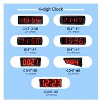 YIZHI 2,3-Zoll-GPS-Satellitensynchronisierte digitale Wanduhr LED Master-Slave-Uhr Elektronisches Zeitanzeigesystem Mehrere Modelle