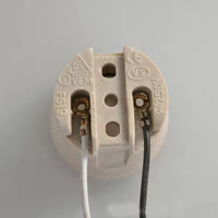 Support de lampe en porcelaine E27 personnalisé, socle à douille 220V avec vis, certifié CE, garantie de 2 ans pour l'éclairage intérieur/extérieur