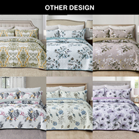Ensemble de couette d'hiver 3 pièces pour lit Queen et King, imprimé, couvre-lit avec garnissage en polyester