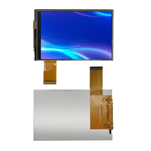 2024 저렴한 TN 3.5 인치 320*480 픽셀 tft LCD 디스플레이 모듈 지원 MCU RGB 인터페이스, 45 핀이있는 12 시 시계